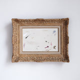 Original Painting - English Garden in Antique French Montparnasse Frame