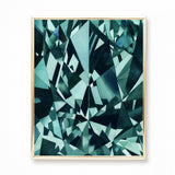 Watercolor Blue Green Emerald Painting - Art Print - Peacock