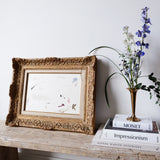 Original Painting - English Garden in Antique French Montparnasse Frame