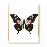 Watercolor Butterfly Paintings - Collection of 9 Art Prints