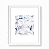 Watercolor Diamond Painting - Princess Diamond Cut - Art Print