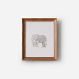 Art Print - Elephant and Baby