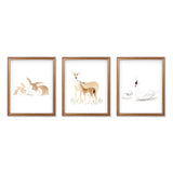 Nursery Animal and Baby Paintings II - Set of 3 Art Prints