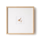 Art Print - Giraffe and Baby