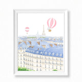 Emma the Elephant in Paris Painting - Art Print