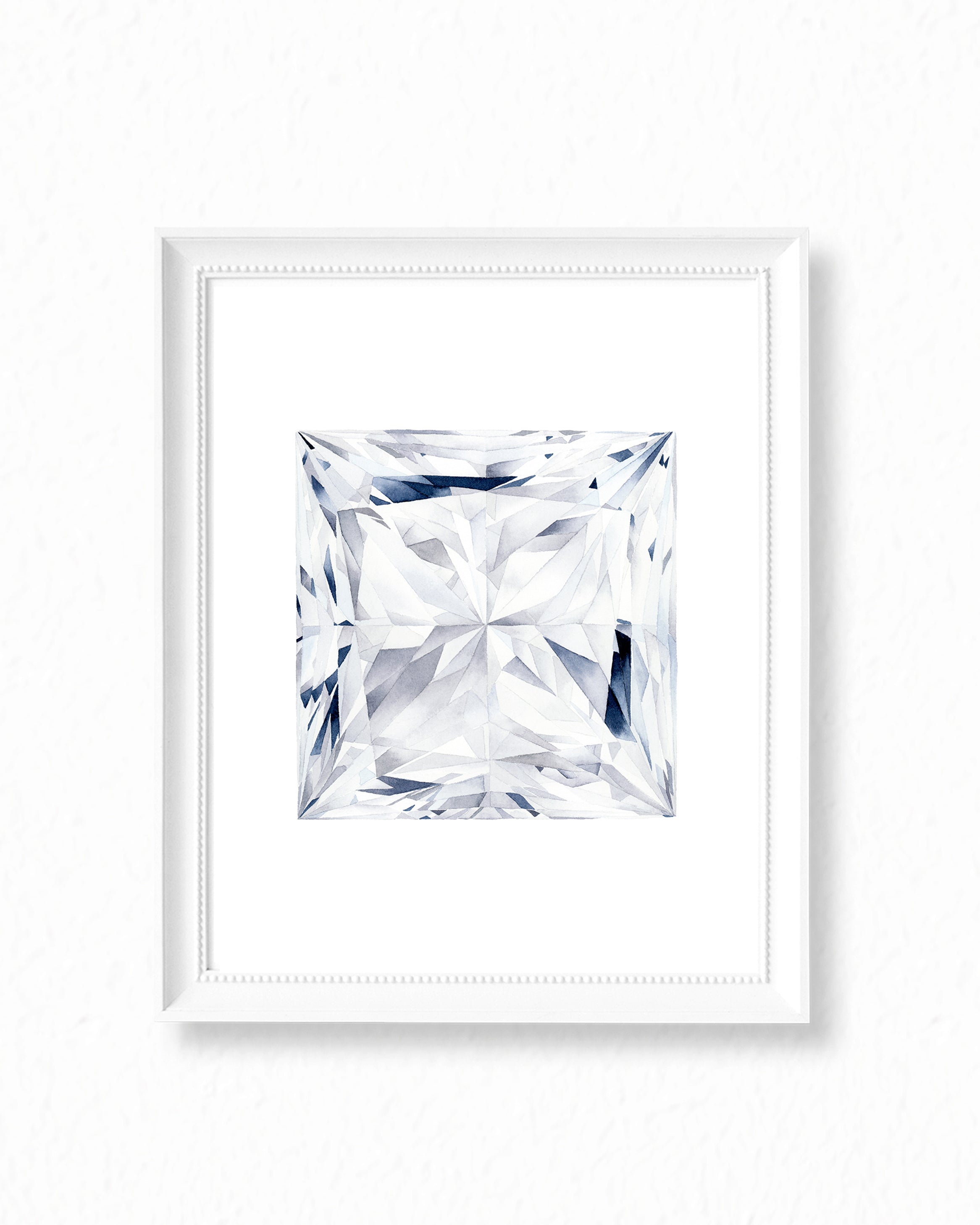 Watercolor Diamond Painting - Princess Diamond Cut - Art Print