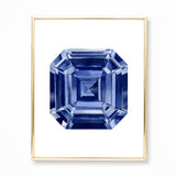 Watercolor Rainbow Gemstone Paintings - Collection of 9 Art Prints