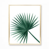 Tropical Leaves VI Watercolor Painting - Art Print