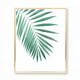 Tropical Palm Leaf Watercolor Painting - Art Print