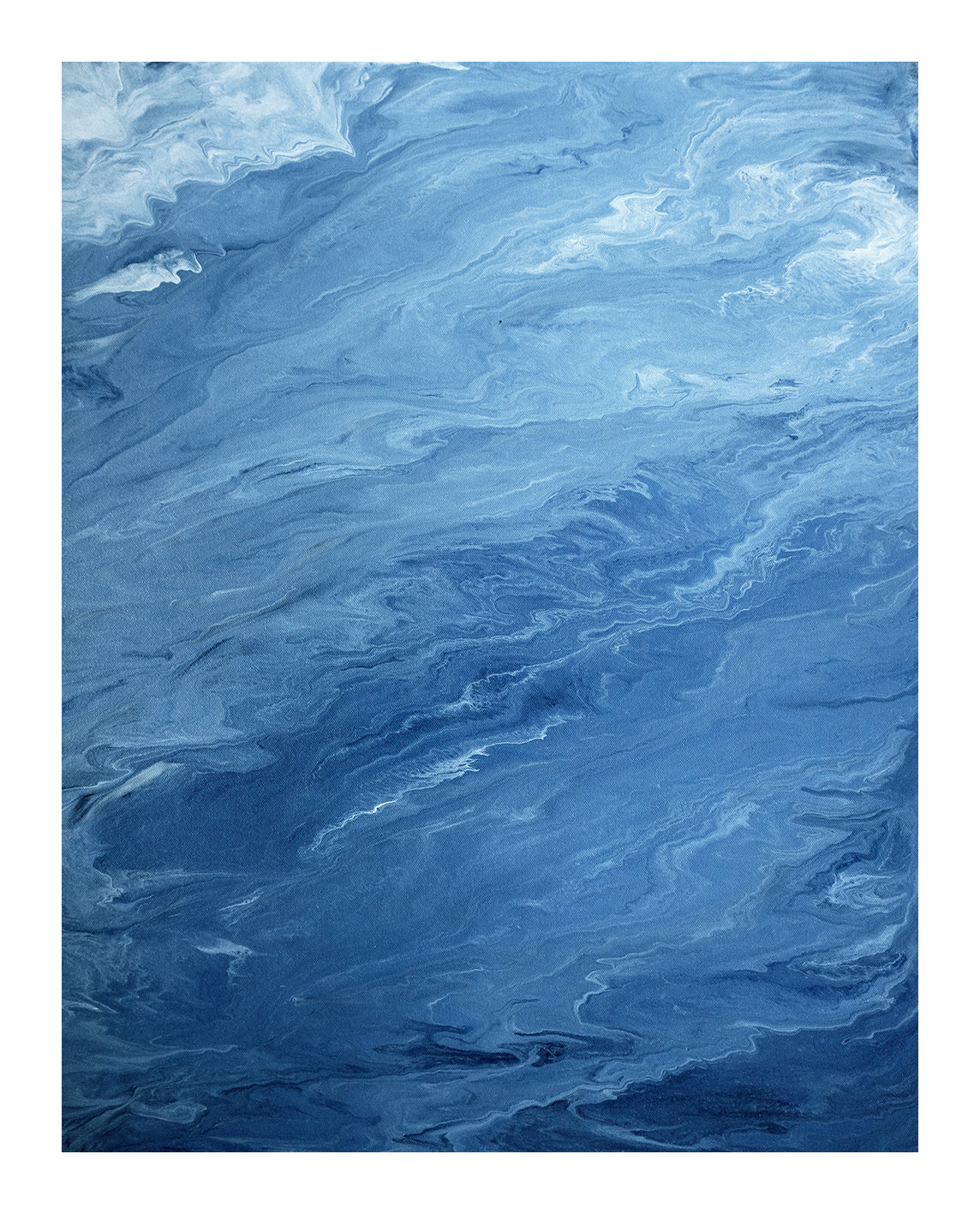 Ocean II - Ocean Abstract Acrylic Painting - Art Print