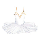 White and Gold Ballerina Dress - Art Print